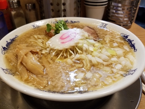 「煮干そば こってり (780円) ＋ 肉飯(150円)」@煮干そば 流。の写真
