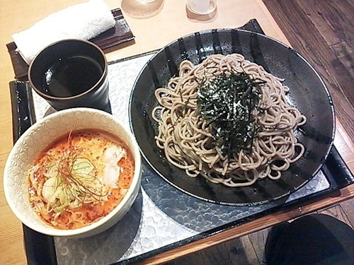 「胡麻だれつけ蕎麦 激辛（特大盛）」@つけ蕎麦 安土 歌舞伎町店の写真