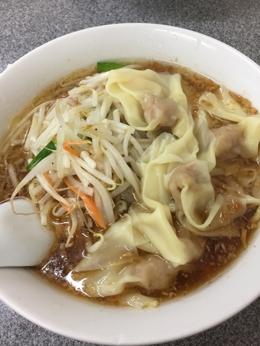 「もやしワンタン麺」@中華麺店 喜楽の写真