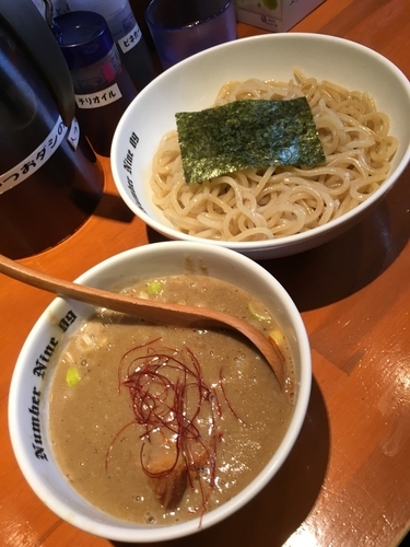 「濃厚つけ麺(煮干)800円(熱盛)」@麺Dining Number Nine 09の写真