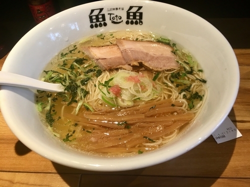 「期間限定 桜香る塩らーめん ¥820」@立川中華そば とと ホンテンの写真