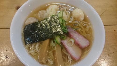 「特製ワンタン麺、ミックス」@支那そば 大和 稲荷町本店の写真