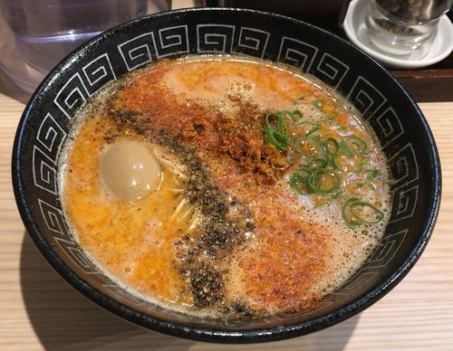 「担担麺＋味玉(850円＋100円)」@中村麺三郎商店の写真