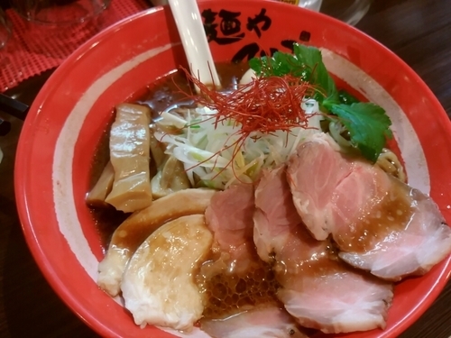 「味噌そば830円＋ハイボール他」@麺や でこの写真