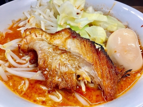 「☆煮たまご辛らーめん☆」@麺屋 蔦重の写真