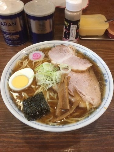 「中華そば750円チャーシュー350円」@東池袋大勝軒 本店の写真