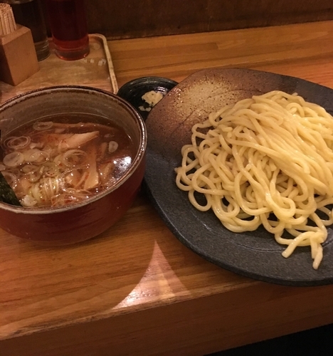 「つけ麺（並￥780）+煮卵（￥100）+ニンニク（無料）」@つけ麺屋 利平の写真