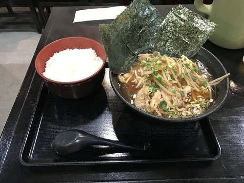 「肉そば、海苔トッピング」@海人の写真