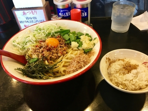 「まぜそば 並(割り飯付) ¥780」@つけ麺専門店 三田製麺所 国分寺並木店の写真