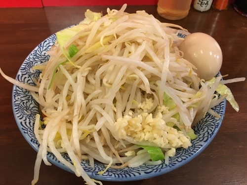 「辛いラーメン（ミニ）野菜マシ＋玉子」@龍麺 ふえ郎の写真