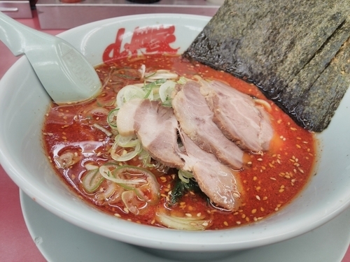 「辛味噌ラーメン激辛」@山岡家 富士店の写真