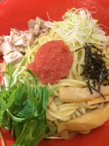 「明太子油そば」@釜炊きとんこつ 品川製麺所 新宿2丁目店の写真