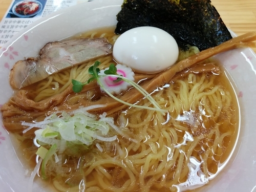 「美桜鶏の中華そば(味玉・大盛)」@中華そば 地鶏丸の写真