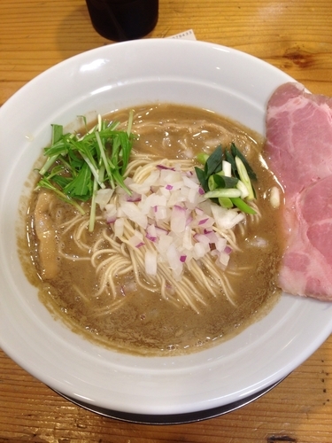 「濃厚煮干し豚骨＋和え玉」@煮干し豚骨らーめん専門店 六郷の写真