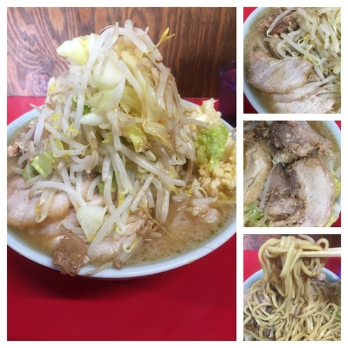 「ラーメン 小 ぶた入り全マシ 850円」@ラーメン二郎 新潟店の写真
