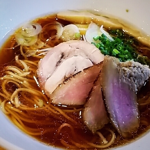 「京鴨そば ８３０円他」@はりけんラーメン 南店の写真