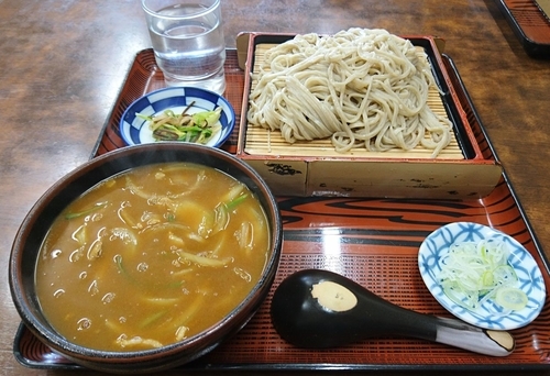 「カレーつけ汁せいろ(800円)」@船町食堂の写真