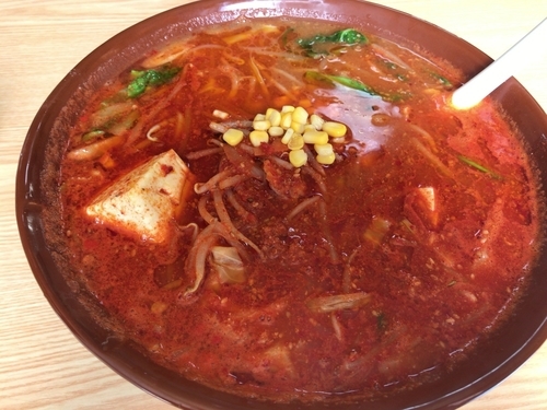 「からしみそラーメン・５辛MAX830円」@くん太郎 方木田店の写真