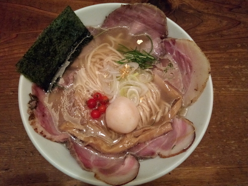 「フスカケはぴば ramen 6th」@麬にかけろ 中崎壱丁 中崎商店會1-6-18号ラーメンの写真