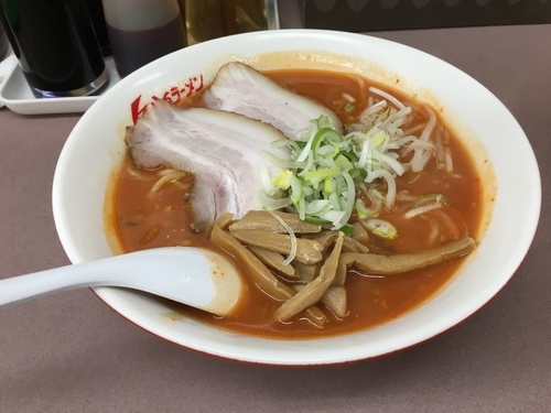 「辛々ラーメン」@くるまやラーメン おゆみ店の写真