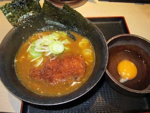 「タレカツカレーらーめん小盛り　705円」@麺屋ここいち うまこくカレーらーめん 秋葉原店の写真