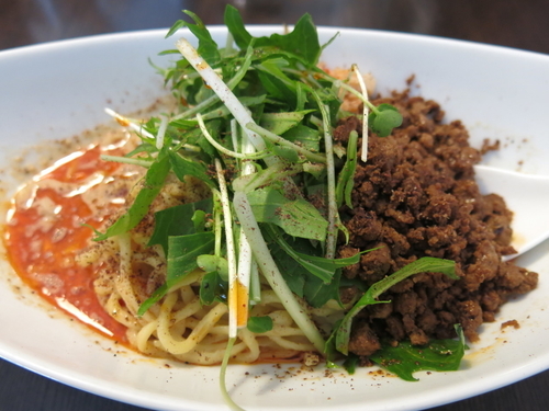 「白胡麻つゆ無し(Level3辛)：830円」@四川担担麺 阿吽 湯島店の写真