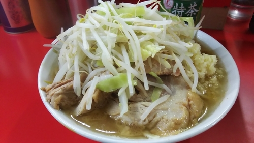 「ラーメン（にんにく）」@ラーメン二郎 松戸駅前店の写真