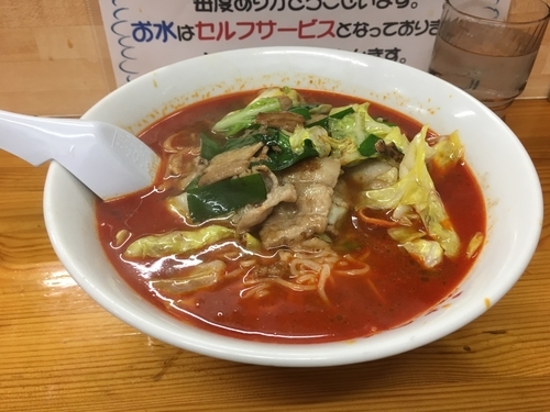 「激辛肉そば大盛」@みちのくラーメンの写真