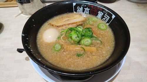 「河童ラーメン(味玉入り)・・820円」@河童ラーメン本舗 東大阪店の写真