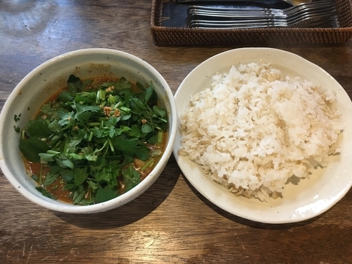 「牡蠣とクレソンのカレー」@sync 恵比寿店の写真