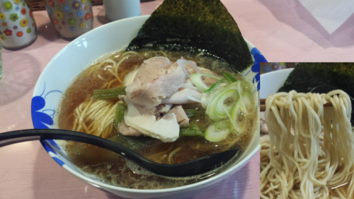 「凛々しい煮干し中華そば780円(スープ割り付)」@らーめん凛々の写真