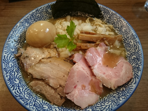 「特製極上煮干しそば」@煮干しつけ麺 宮元の写真