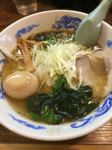 「魚塩らーめん + 味玉」@麺屋 亥龍の写真