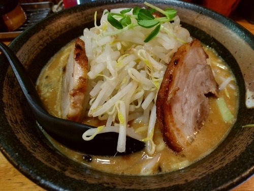 「肉味噌山賊麺(並盛・150g)950円→0円」@上州山賊麺 大大坊の写真