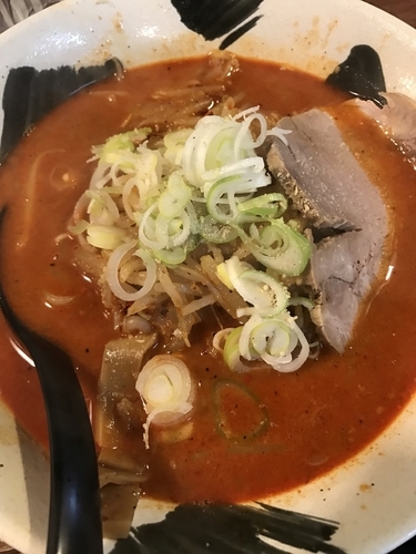 「激辛ラーメン」@北海道ラーメン めんぽぽの写真