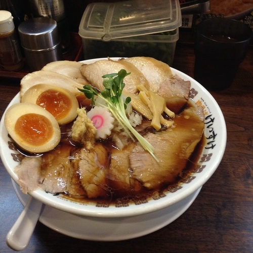 「肉そばスペシャル醤油1100円」@New Old Style 肉そばけいすけの写真