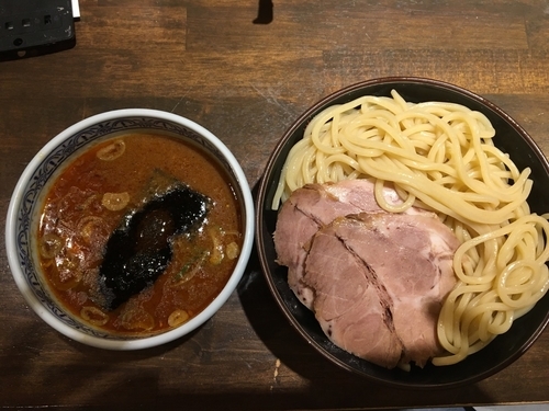 「辛つけ麺」@つけ麺専門店 三田製麺所 御茶ノ水店の写真