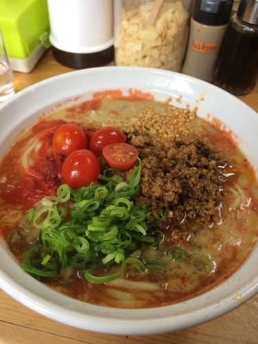 「トマト坦々麺」@自家製麺 てんかの写真