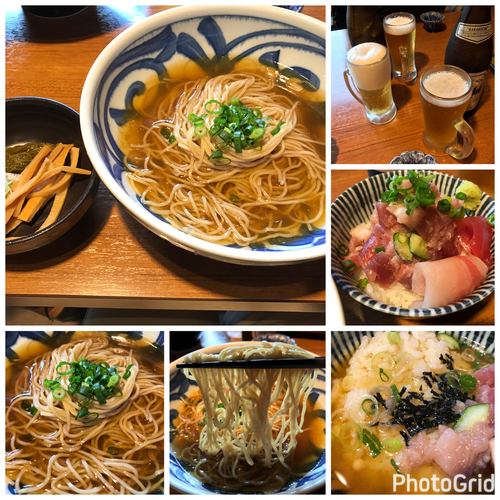 「【限定】冷たい春よ恋のお浸し600円 海鮮丼400円ビール」@寿製麺よしかわ 川越店の写真