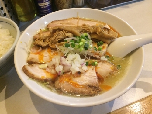 「サンラー塩チャーシューメン（限定）」@麺屋 扇 SENの写真