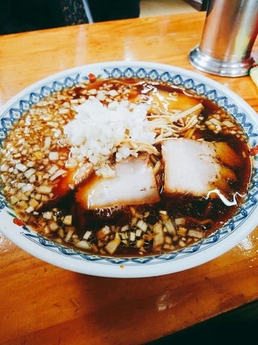「チャーシューメン大盛り玉ねぎトッピング900円」@ラーメン ワンちゃん 木更津本店の写真