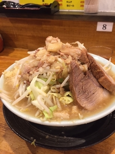 「ラーメン　650円　「ニンニク」「ヤサイ」「アブラ」」@ラーメン盛太郎の写真