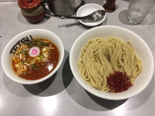 「辛つけ麺 大盛 冷」@つけめん102 大宮店の写真
