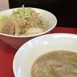 つけ麺並＋味玉（野菜少・アブラネギマシマシ）