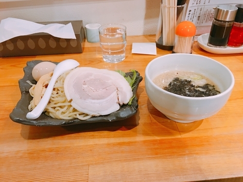 「背脂しょうゆつけ麺」@麺堂HOMEの写真