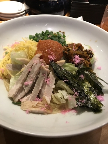 「春のさくら明太和え麺（4月、店舗限定）」@博多一風堂 池袋店の写真