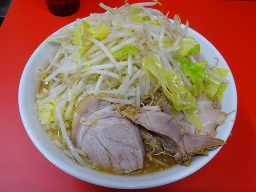 「ラーメン（730円）ヤサイニンニク」@ラーメン二郎 京都店の写真