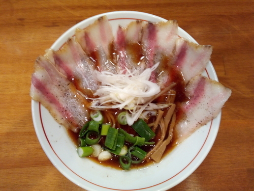 「煮玉子肉そば①イベリコ豚レアチャーシュー」@醤油と貝と麺そして人と夢の写真