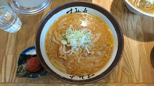 「味噌（￥870）+辛玉（￥110）」@すみれ 札幌中の島本店の写真