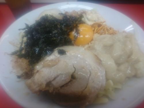 「汁なし+味玉」@ラーメン一心の写真